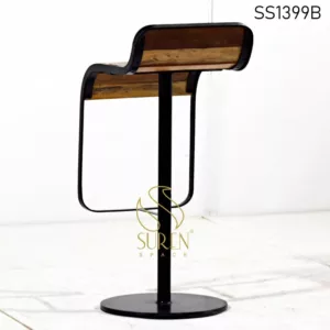 Reclaimed Wood Unique Pub Bar Stool Chair (2)