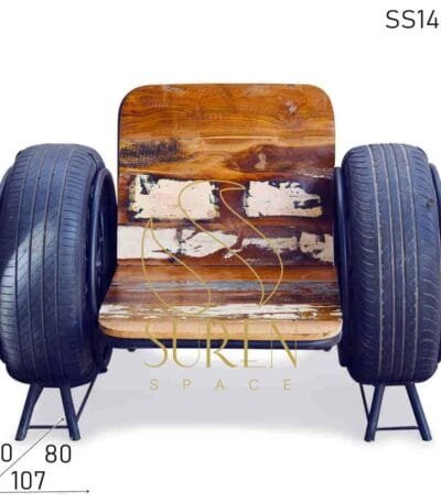 Recycled Motor Tyre Single Seater Sofa Chair