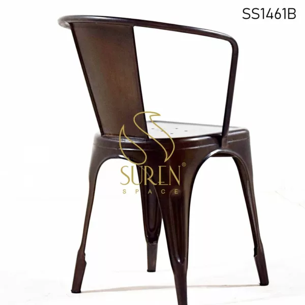 Rustic Metal Industrial Outdoor Chair (2)