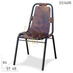 SS1400 Leather Stackable Chair