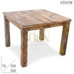 Solid Mango Wood Aara Finish Folding Dining Table