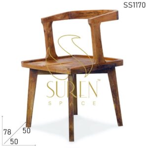 Solid Mango Wood Stylish Restaurant Chair