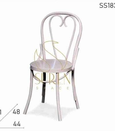 Solid Metal Cafe Bistro Outdoor Chair