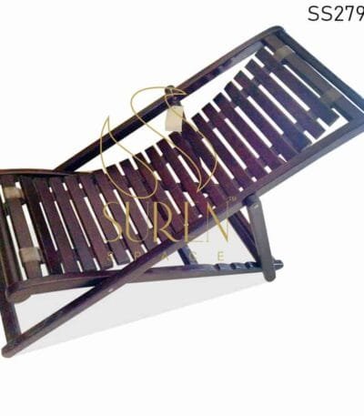 Solid Wood Folding Resort Porch Area Rest Chair