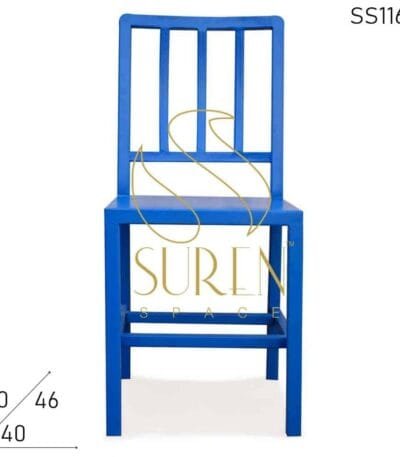 Straight Line Metal Outdoor Designer Chair