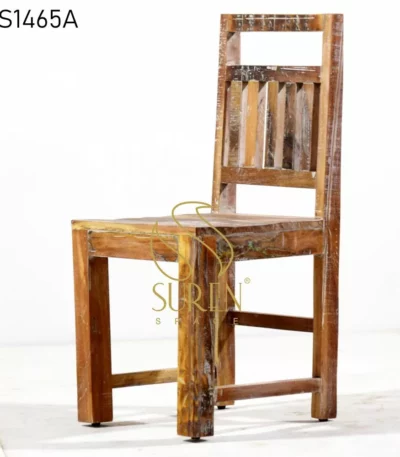 White Distress Reclaimed Wood Chair