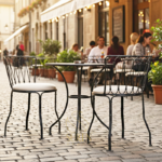 industrial outdoor cafe bistro design