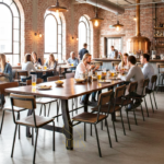 industrial restaurant table design