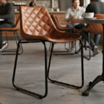 Designer Leather Metal Modern Chair Design