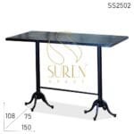 Dual Casting Base Metal Top Bar Pub Table
