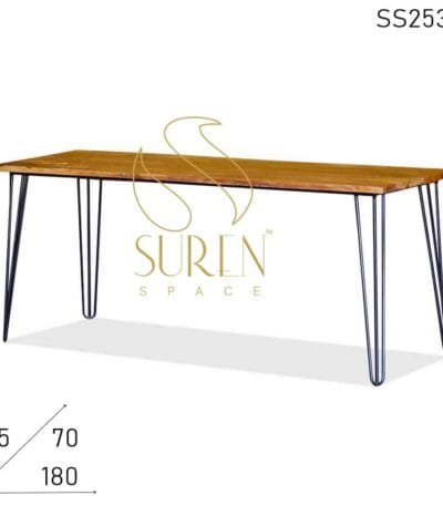 Hair Pin Modern Metal Retro Inspire Restaurant Folding Table