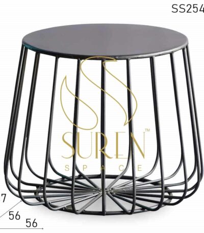Metal Artistic Design Low Height Center Coffee Table