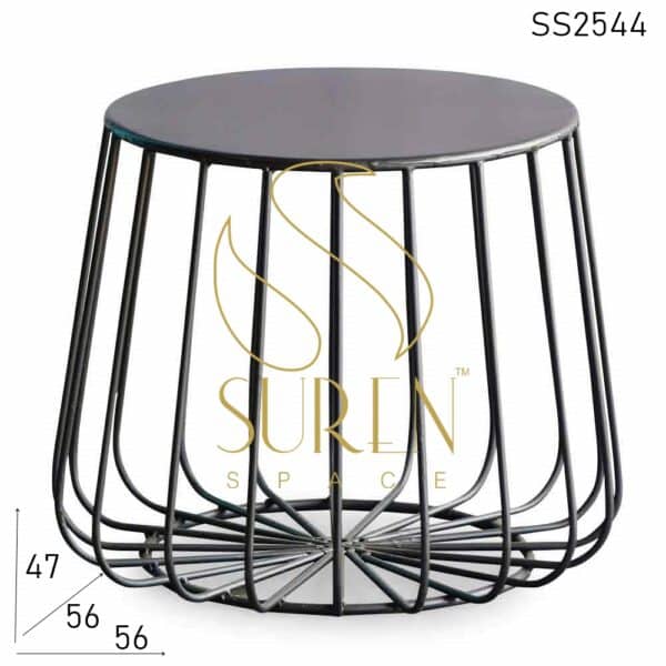 Metal Artistic Design Low Height Center Coffee Table