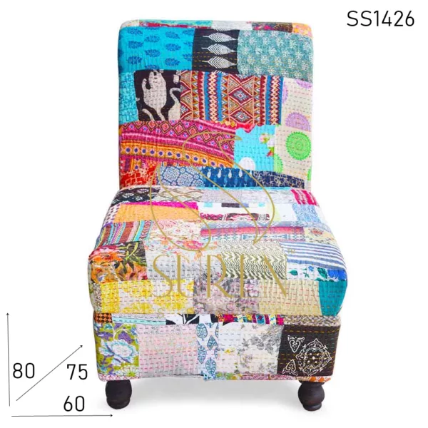 Multicolored Traditional Fabric Restaurant Lounge Sofa Design