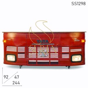 SS1298 Suren Space Old Indian Truck Style Bar Cum Reception Counter