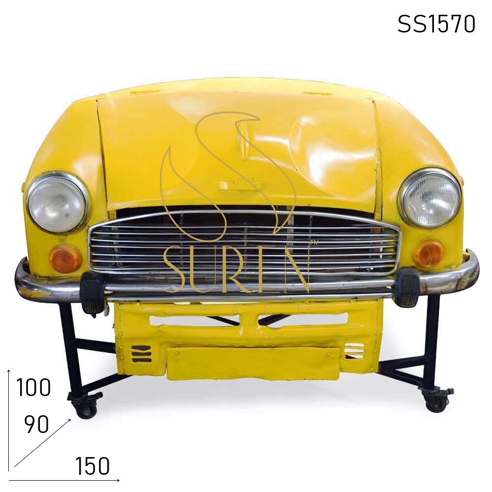 SS1570 Suren Space Old Indian Car Design Automobile Car Bar Armoire