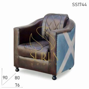 SS1744 Suren Space Single Seater Leather sofa design