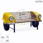 SS1798 Suren Space Farmhouse Design Automobile Car Style Teruggewonnen Houten Bank Sofa