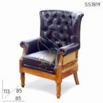 Tufted High Back Raw Inspire Premium Single Seater Sofa