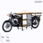 SS2099 Suren Space Indian Old Moped Design Display Cum Service Counter