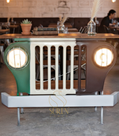 unique console and counter design