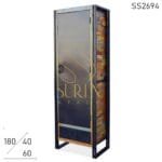 Metal Industrial Single Door Resort Room Almirah Design