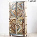 Old Indian Wood Reclaimed Design Solid Wood Wardrobe - Image 2