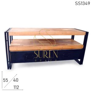 SS1349 Suren Space Old Indian Wood Entertainment Unit Diseño