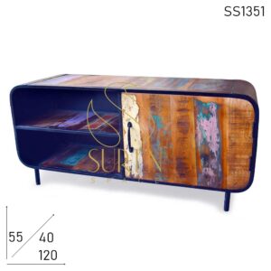SS1351 Suren Espaço Old Indian Wood Recuperado Design TVC Cabinet