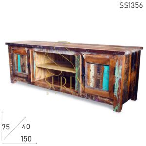 SS1356 Suren Space Old Boat Wood Resort Room TV Armoire Meubles