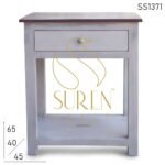 Solid Mango Wood Painted Modern Design Bedside
