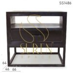 Straight Line Solid Wood Single Drawer Bedroom Bedside