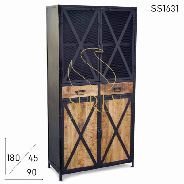 SS1631 Suren Space Natural Finish Wood Commercial Manufactured Industrial Wardrobe