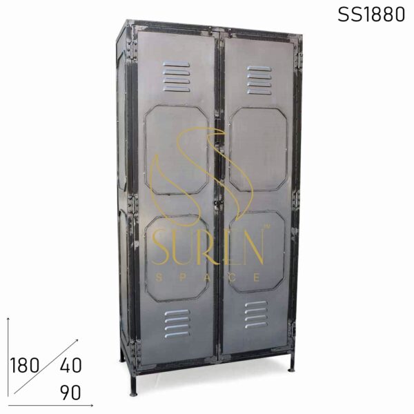 SS1880 Suren Space Steel Finish Commercial Use Metal Industrial Almirah Cabinet