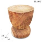 Solid Acacia Wood Camp Tent Resort Side Table