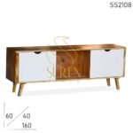 Straight Line Modern Design Dual Shade Entertainment Unit