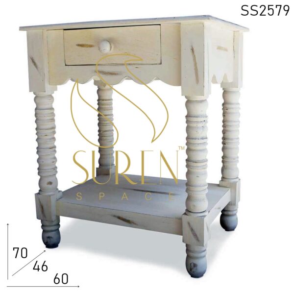 SS2579 Suren Space Whitewash Wooden Furniture design for Hotel Resort HOme