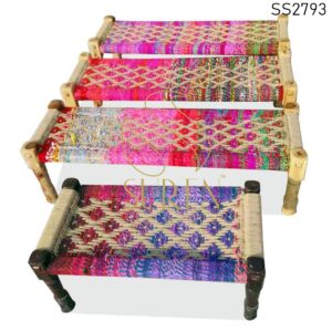 Handcrafted Indian Charpai Cum Cots Designs