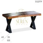 Live Edge Lodge Solid Wood Metal Base Unique Bench Design