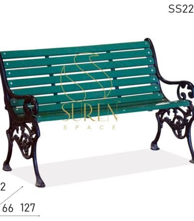 Cast Iron Metal Carved Garden Bench Design