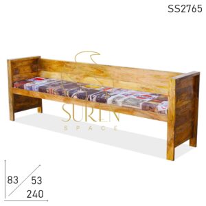 SS2765 SUREN SPACE Mango Wood Natural Finish Industrial Bench Designs