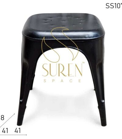 Industrial Iron Metal Stackable Stool