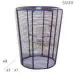 Metal Mesh Industrial Design See Through Stool