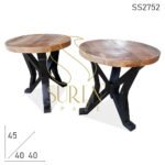 Black Industrial Mango Aara Finish Stool