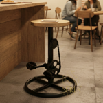 Cycle Wheel Duco Finish Round Unique Stool