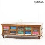 Distress Painted Finish Unique Storage Trunk
