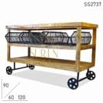 Four Basket Jodhpur Industrial Trolley Design