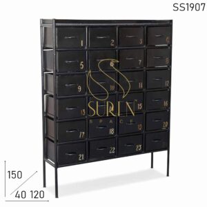Hand Painted Multi Drawer Industrial Chest Design