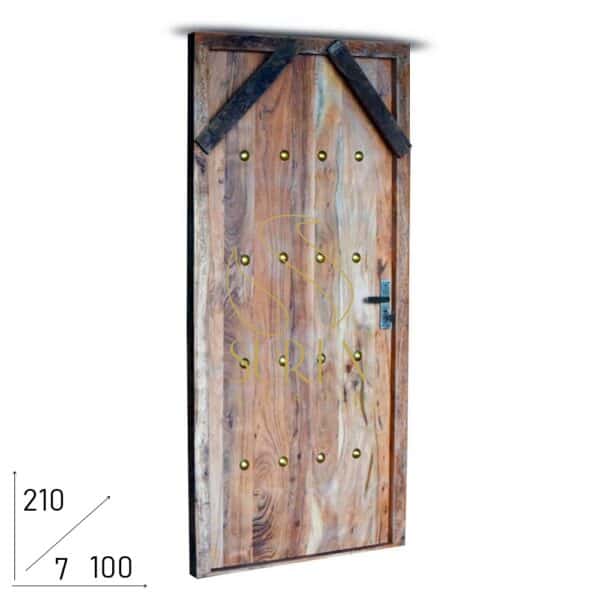 Indian Acacia Wood Hand Crafted Room Door