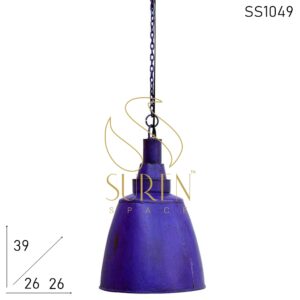 SS1049 SUREN SPACE Purple Distress Finish Metal Hanging Lamp Design